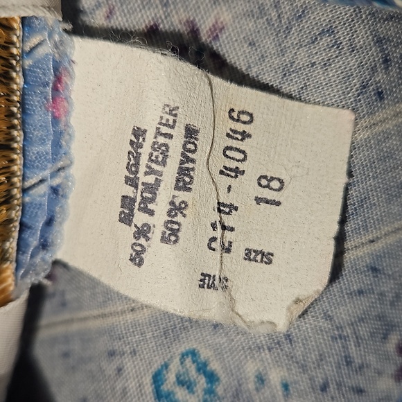 Vintage | JC Penny House Dress / Lounge Dress / Gown | Size 18 - Picture 11 of 12